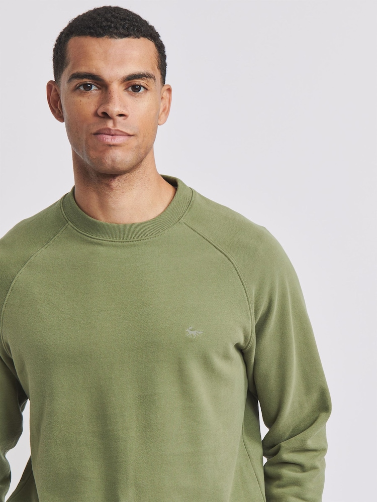 Aubin Green Ash Crew Neck 100% Cotton - Image 3 of 3