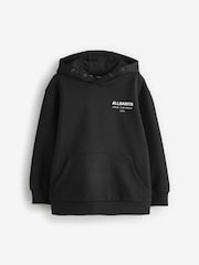 smALLSAINTS Black/Textured Oversized Underground Pullover Hoodie - Image 10 of 11