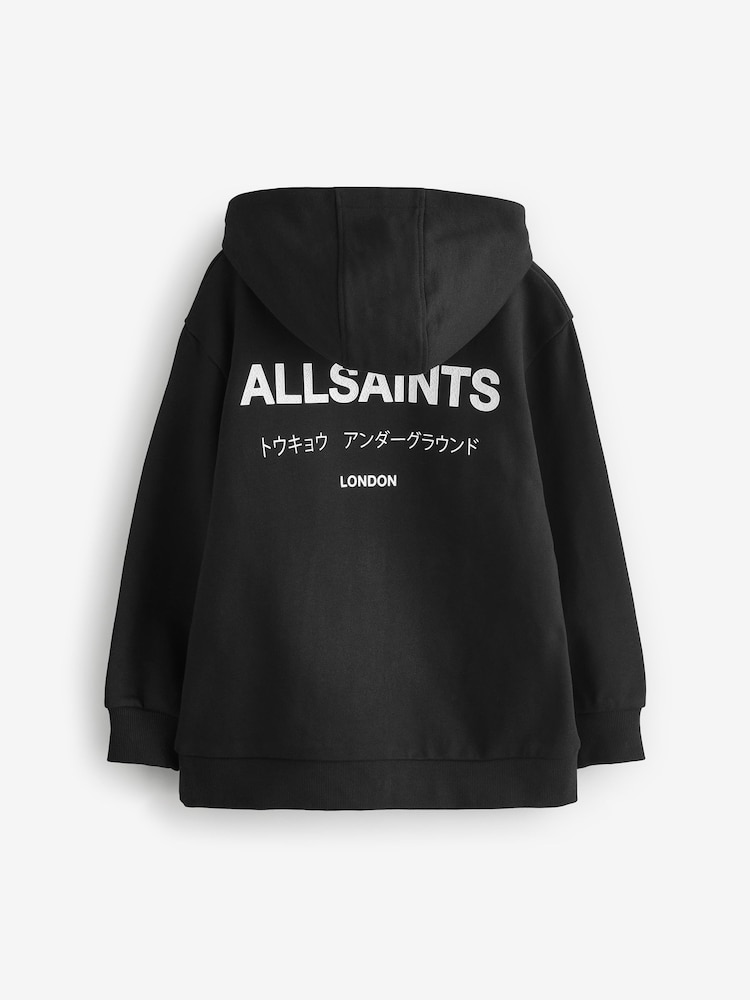 smALLSAINTS Black/Textured Oversized Underground Pullover Hoodie - Image 11 of 11