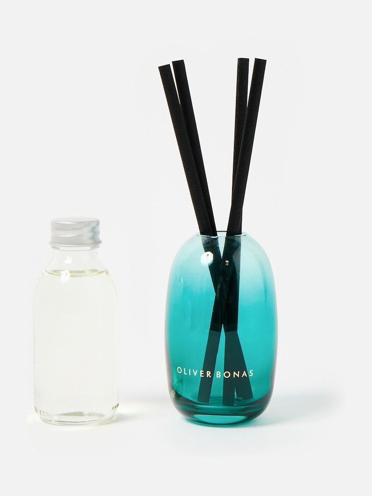 Oliver Bonas Green Alina Honeyed Fig & Cashmere Reed Diffuser - Image 2 of 4