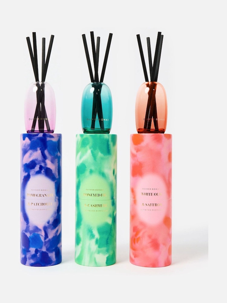 Oliver Bonas Green Alina Honeyed Fig & Cashmere Reed Diffuser - Image 4 of 4