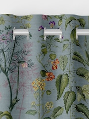 Graham & Brown Sky Blue Edulis Made to Measure Curtains - Image 6 of 8