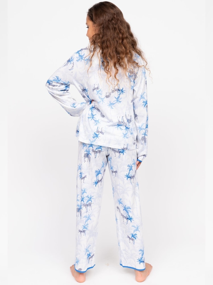 Cyberjammies White Minijammies Printed Jersey Short Sleeve Pyjamas Set - Image 2 of 4