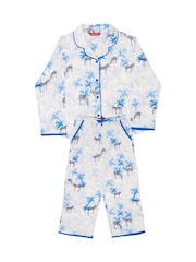Cyberjammies White Minijammies Printed Jersey Short Sleeve Pyjamas Set - Image 4 of 4