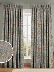 Graham & Brown Sage Green Wallflower Made to Measure Curtains - Image 1 of 8