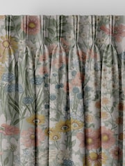 Graham & Brown Sage Green Wallflower Made to Measure Curtains - Image 2 of 8