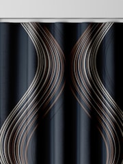 Graham & Brown Navy Blue Euphoria Made to Measure Curtains - Image 7 of 8
