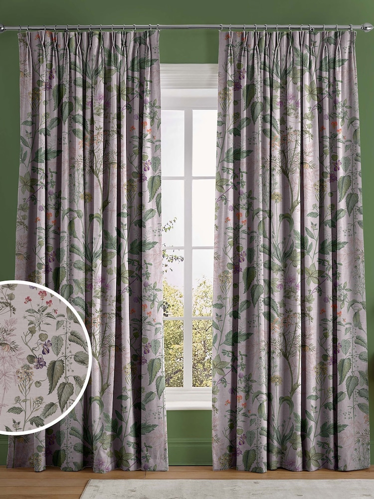 Graham & Brown Blush Pink Edulis Made to Measure Curtains - Image 1 of 8