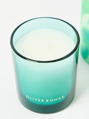 Oliver Bonas Green Alina Honeyed Fig and Cashmere Scented Candle - Image 3 of 4