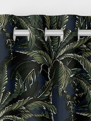 Graham & Brown Midnight Blue Daintree Made to Measure Curtains - Image 6 of 8