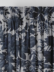 Graham & Brown Ink Blue Enzia Made to Measure Curtains - Image 2 of 8