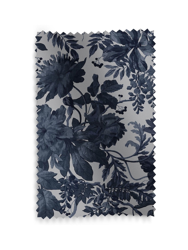 Graham & Brown Ink Blue Enzia Made to Measure Curtains - Image 8 of 8