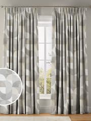 Graham & Brown Natural Taupe Stitch Craze Made to Measure Curtains - Image 1 of 8