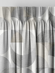 Graham & Brown Natural Taupe Stitch Craze Made to Measure Curtains - Image 2 of 8
