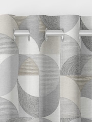 Graham & Brown Natural Taupe Stitch Craze Made to Measure Curtains - Image 6 of 8