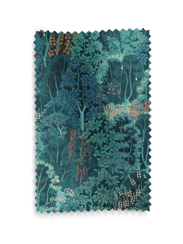 Graham & Brown Majestic Green New Eden Made to Measure Curtains - Image 8 of 8