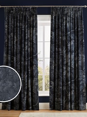 Graham & Brown Navy Blue Enzia Made to Measure Curtains - Image 1 of 8