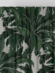 Graham & Brown Pearl White Faux Daintree Made to Measure Curtains - Image 2 of 8