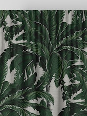 Graham & Brown Pearl White Faux Daintree Made to Measure Curtains - Image 5 of 8