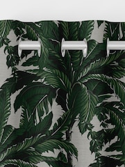Graham & Brown Pearl White Faux Daintree Made to Measure Curtains - Image 6 of 8