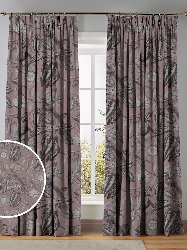 Graham & Brown Mulberry Purple Amhersts Garden Made to Measure Curtains - Image 1 of 8