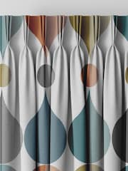 Graham & Brown White Carnival Coronation Craze Made to Measure Curtains - Image 2 of 8
