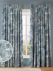Graham & Brown Porcelain Natural New Eden Made to Measure Curtains - Image 1 of 8