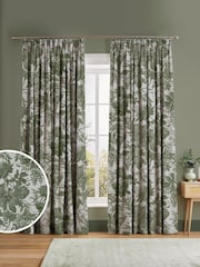 Graham & Brown Sage Green Enzia Made to Measure Curtains - Image 1 of 8