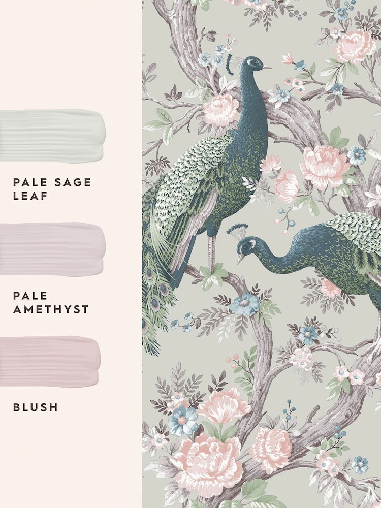 Laura Ashley Green Belvedere 10M Wallpaper - Image 4 of 4