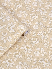 Laura Ashley Yellow Tamara 10M Wallpaper - Image 2 of 4