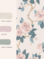 Laura Ashley Cream Maya 10M Wallpaper - Image 4 of 4