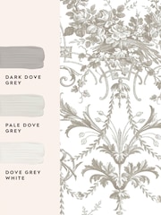 Laura Ashley Grey Tuilieries 10M Wallpaper - Image 4 of 4