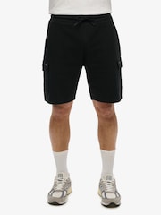 Superdry Black Tech Logo Cargo Shorts - Image 1 of 7