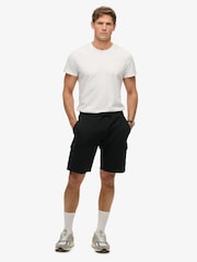 Superdry Black Tech Logo Cargo Shorts - Image 3 of 7