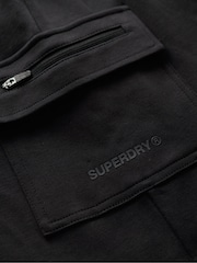 Superdry Black Tech Logo Cargo Shorts - Image 7 of 7