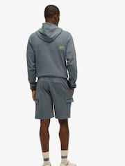 Superdry Blue Tech Logo Cargo Shorts - Image 5 of 7