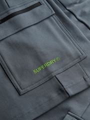 Superdry Blue Tech Logo Cargo Shorts - Image 7 of 7