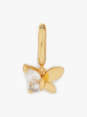 kate spade new york Gold Tone Butterfly Huggie Earrings - Image 4 of 4