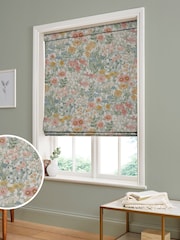 Graham & Brown Green Wallflower Made to Measure 100% Cotton Roman Blind - Image 1 of 5