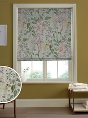 Graham & Brown Sage Green Edulis Made to Measure 100% Cotton Roman Blind - Image 1 of 5