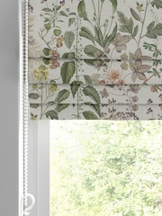 Graham & Brown Sage Green Edulis Made to Measure 100% Cotton Roman Blind - Image 2 of 5