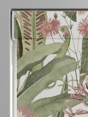 Graham & Brown Lush Pink Tigerlily Made to Measure 100% Cotton Roman Blind - Image 4 of 5
