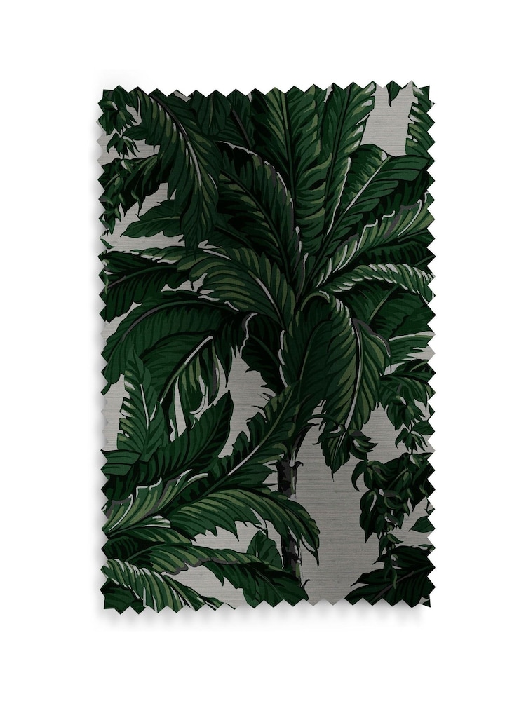 Graham & Brown Pearl White Faux Daintree Made to Measure 100% Cotton Roman Blind - Image 5 of 5