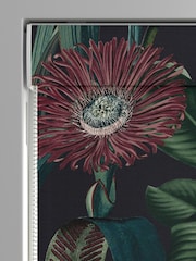 Graham & Brown Midnight Blue Tigerlily Made to Measure 100% Cotton Roman Blind - Image 4 of 5