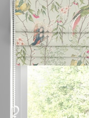 Graham & Brown Sage Green Clavering Birds Made to Measure 100% Cotton Roman Blind - Image 2 of 5