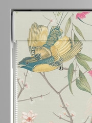 Graham & Brown Sage Green Clavering Birds Made to Measure 100% Cotton Roman Blind - Image 4 of 5