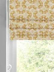 Graham & Brown Ochre Yellow Hopwood Cottage Made to Measure 100% Cotton Roman Blind - Image 2 of 5