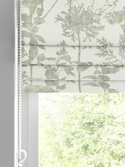 Graham & Brown Sage Green Esther Made to Measure 100% Cotton Roman Blind - Image 2 of 5