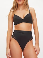 Zwart - KBX Charlotte Brushed Padded T-Shirt Non-Wire Bra - Image 3 of 6