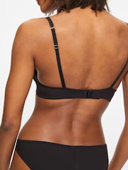 KBX Black Billie Wave Embroidery Padded Plunge Bra - Image 2 of 6